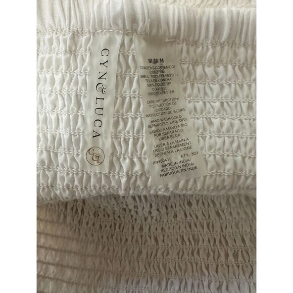 Cyn & Luca Women's Bandeau Sheer Beach Coverup Dress Size M - Picture 4 of 4